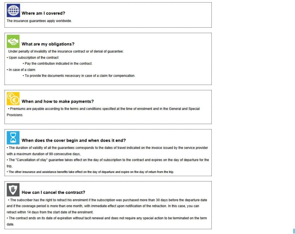 Standardised Information Document Comprehensive 2