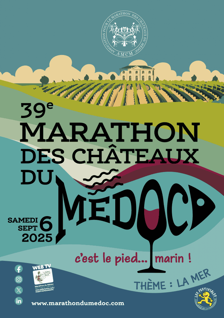 Affiche officielle marathon du médoc